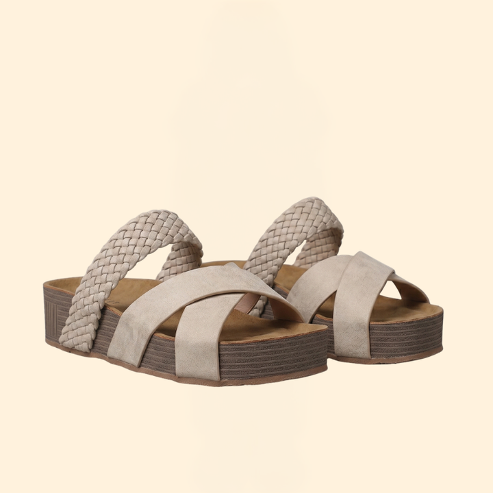 Women's Orthopedic Sandals with Woven Straps