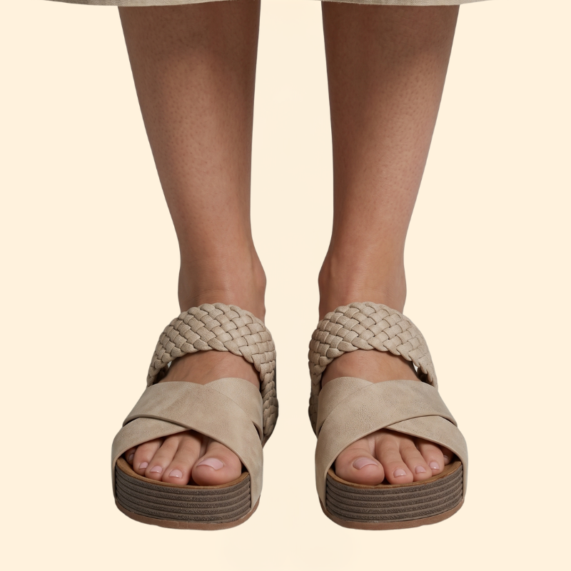 Women's Orthopedic Sandals with Woven Straps