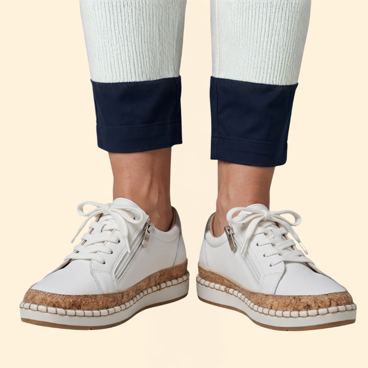 Women's Orthopedic Shoes with Floral Embroidery