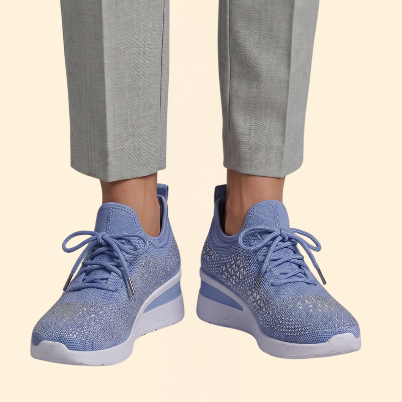 Women's Orthopedic Shoes with Lace-Up Wedge