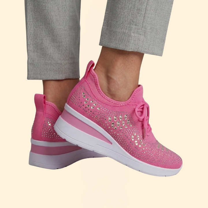 Women's Orthopedic Shoes with Lace-Up Wedge
