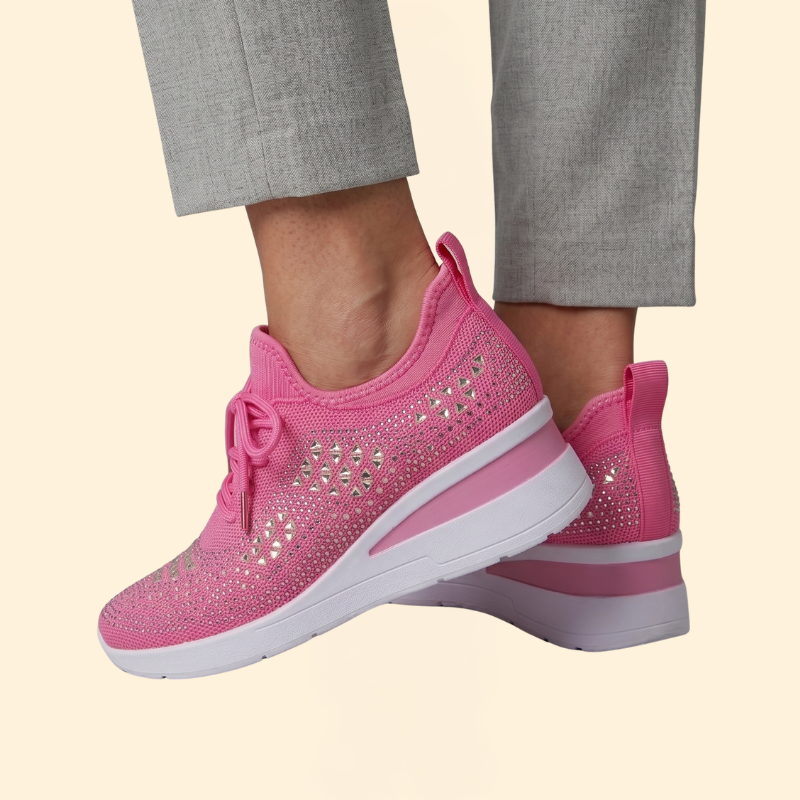 Women's Orthopedic Shoes with Lace-Up Wedge