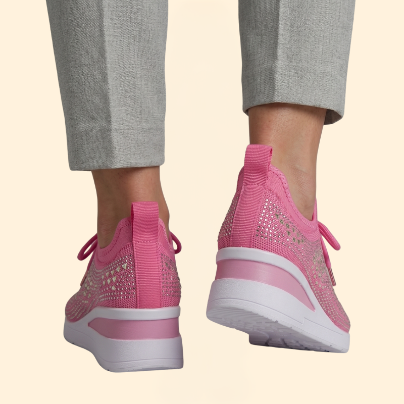Women's Orthopedic Shoes with Lace-Up Wedge
