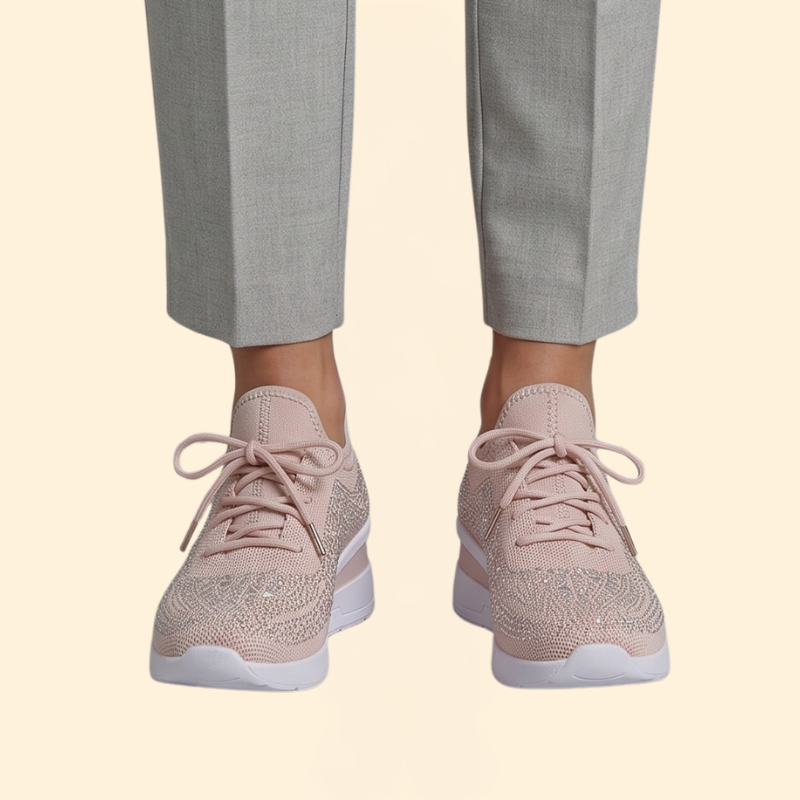 Women's Orthopedic Shoes with Lace-Up Wedge