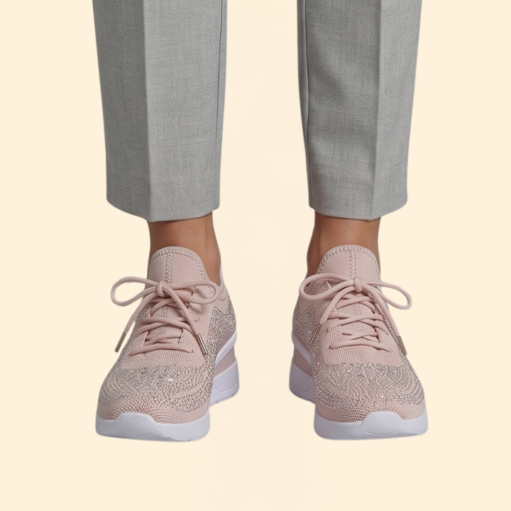 Women's Orthopedic Shoes with Lace-Up Wedge