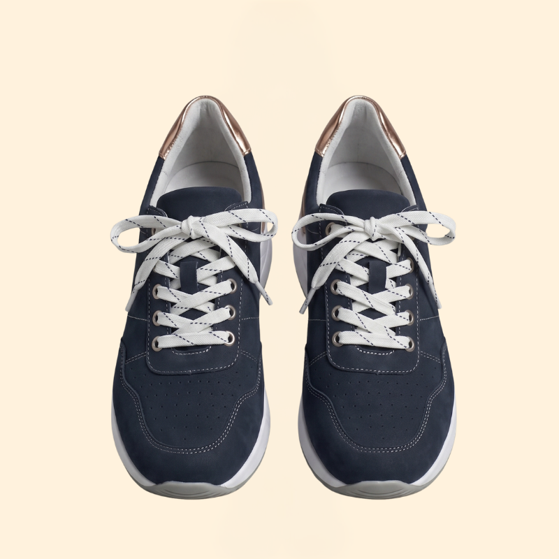 Women's Orthopedic Shoes with Metallic Heel Tab