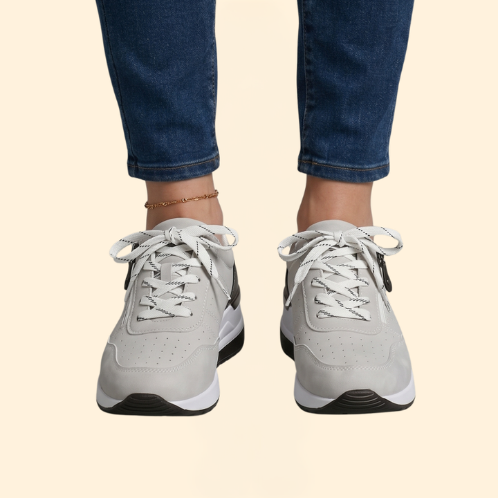 Women's Orthopedic Shoes with Metallic Heel Tab