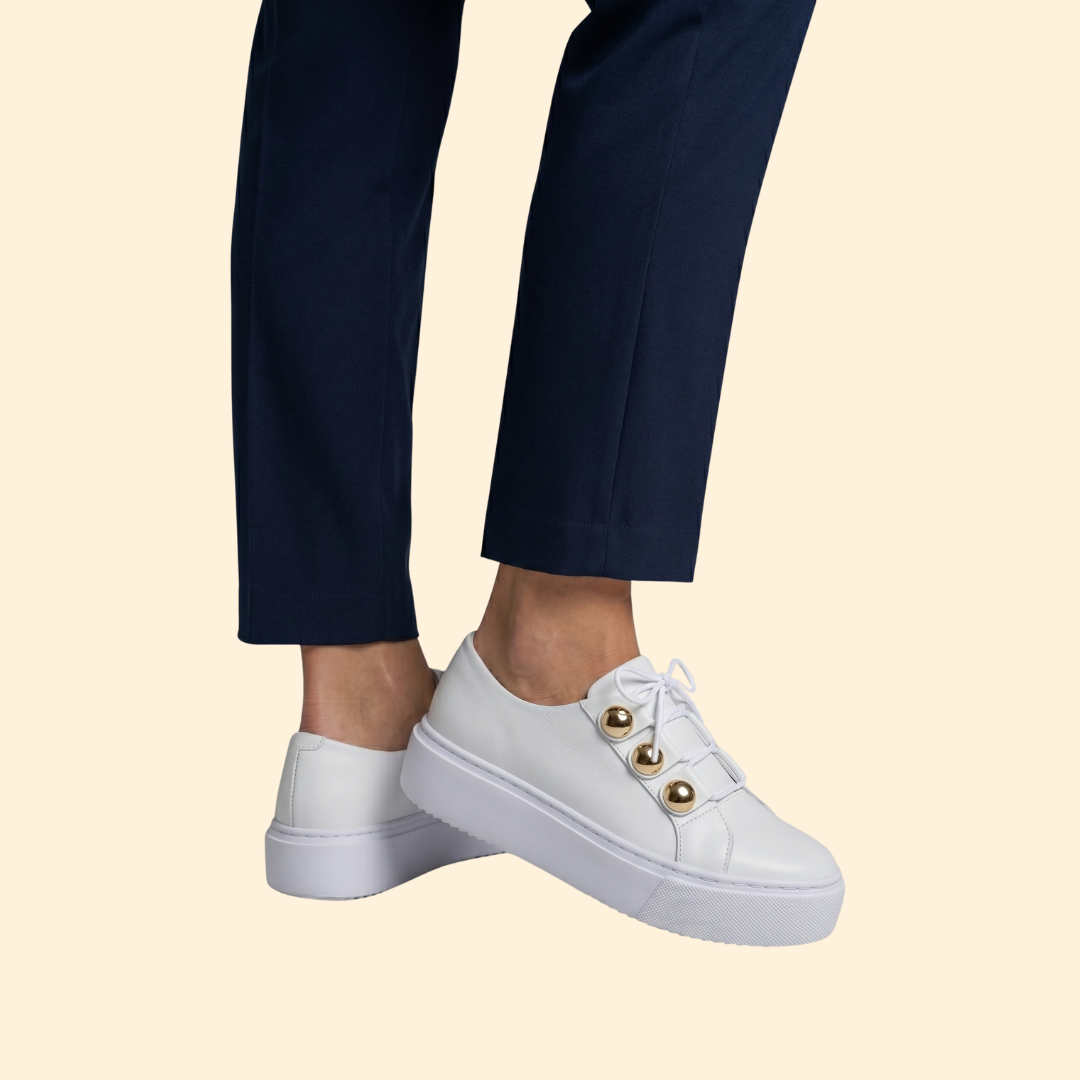Women's Orthopedic Sneakers with Buttons