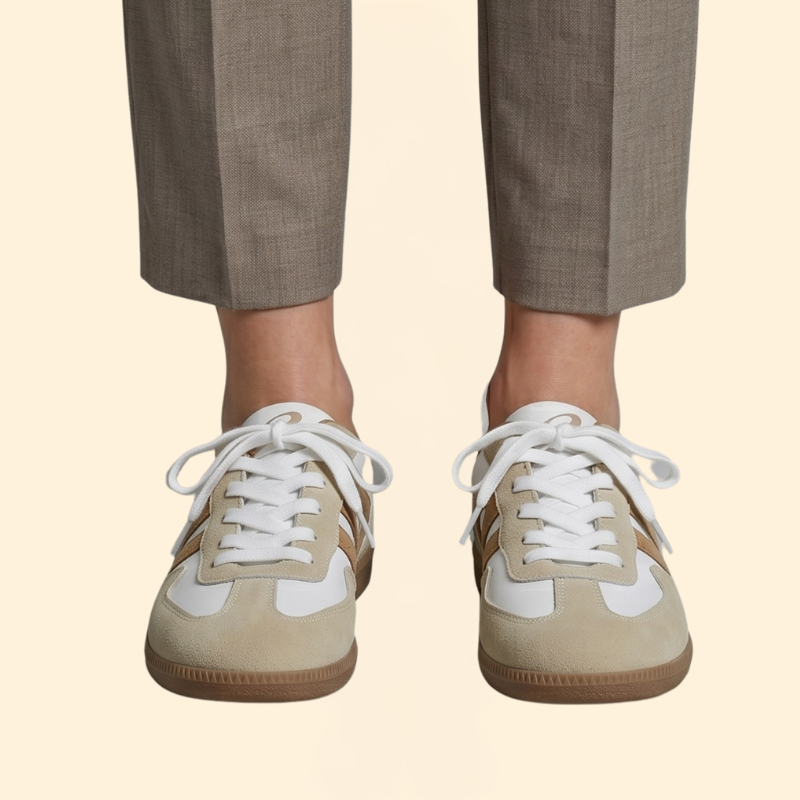 Women's Orthopedic Sneakers with Suede Overlays