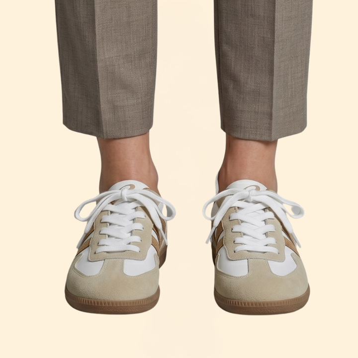 Women's Orthopedic Sneakers with Suede Overlays