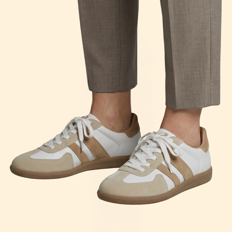 Women's Orthopedic Sneakers with Suede Overlays