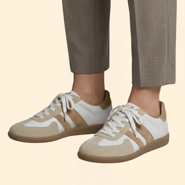 Women's Orthopedic Sneakers with Suede Overlays