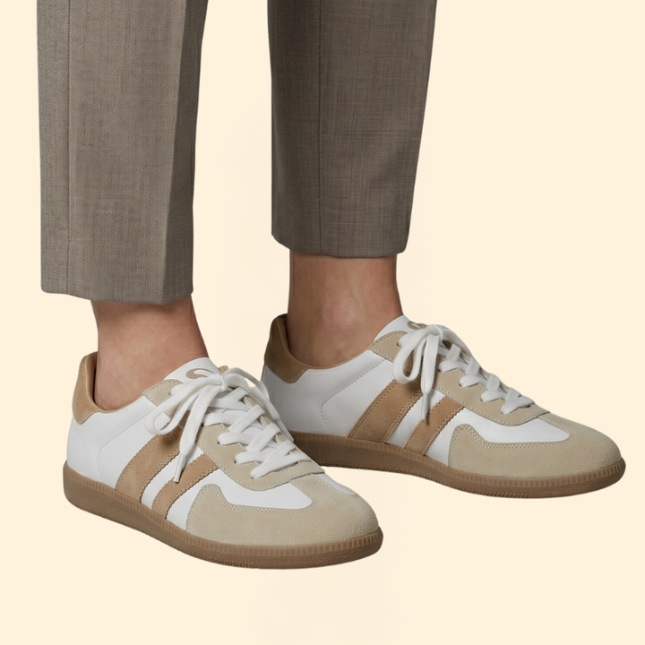 Women's Orthopedic Sneakers with Suede Overlays