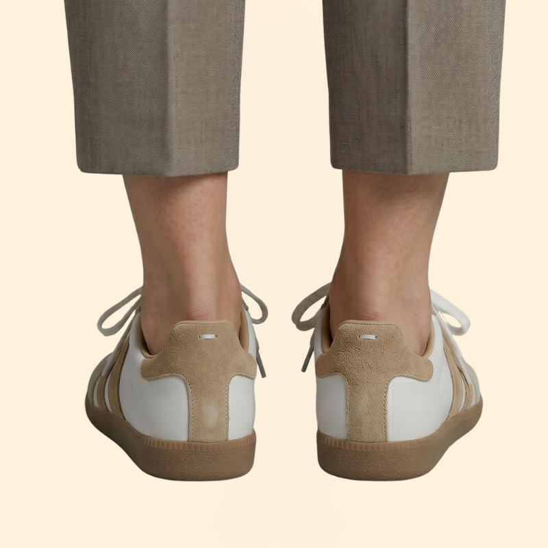Women's Orthopedic Sneakers with Suede Overlays