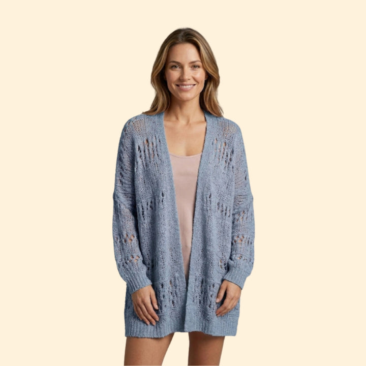 Women’s Oversized Sweater with Batwing Sleeve Detail