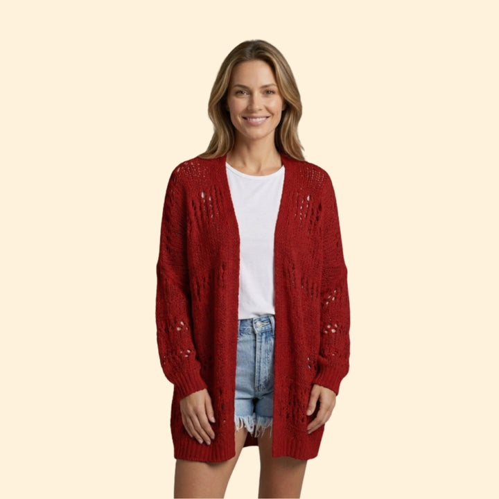 Women’s Oversized Sweater with Batwing Sleeve Detail
