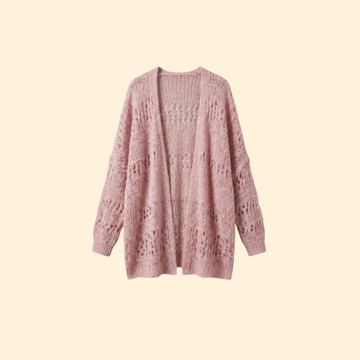 Women’s Oversized Sweater with Batwing Sleeve Detail