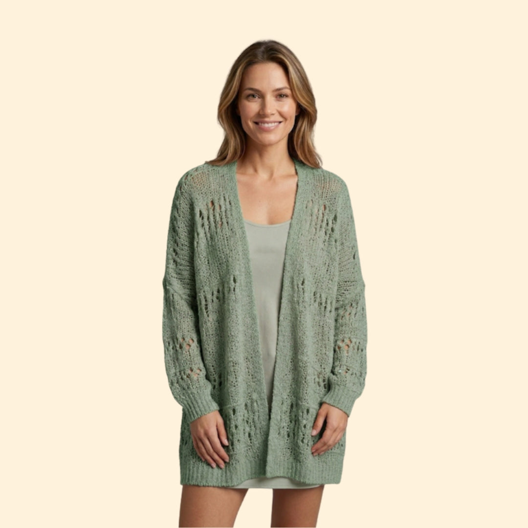 Women’s Oversized Sweater with Batwing Sleeve Detail