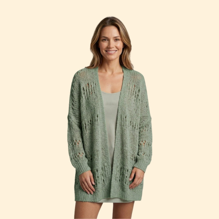 Women’s Oversized Sweater with Batwing Sleeve Detail