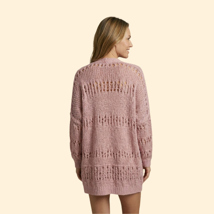 Women’s Oversized Sweater with Batwing Sleeve Detail