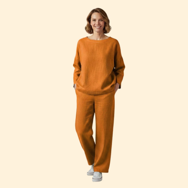 Women’s Oversized Top and Cropped Pants Set