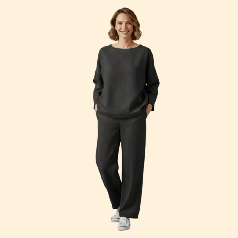 Women’s Oversized Top and Cropped Pants Set