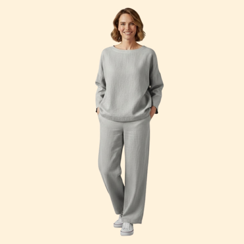 Women’s Oversized Top and Cropped Pants Set