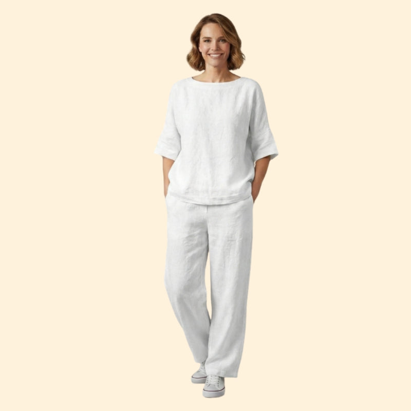 Women’s Oversized Top and Cropped Pants Set