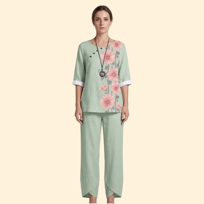 Women’s Oversized Top and Tapered Pants Set