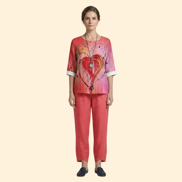 Women’s Oversized Top and Tapered Pants Set