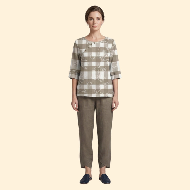 Women’s Oversized Top and Tapered Pants Set