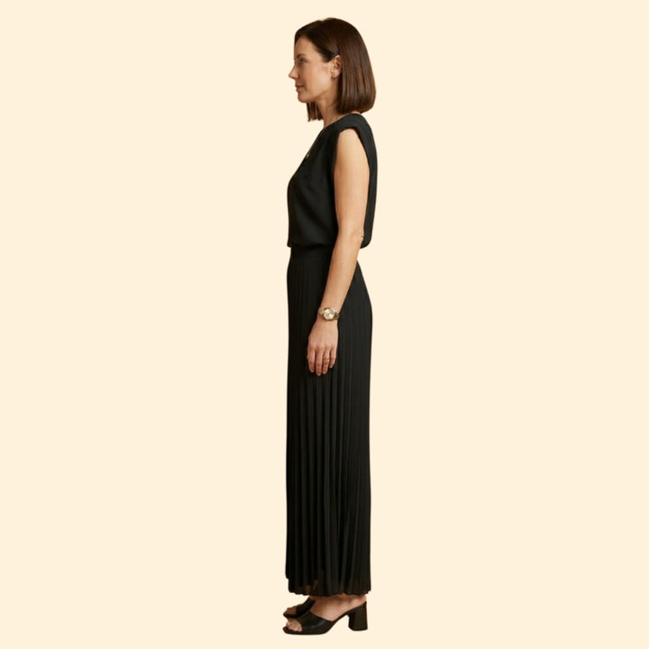 Women’s Pant Set with Padded Shoulder Top