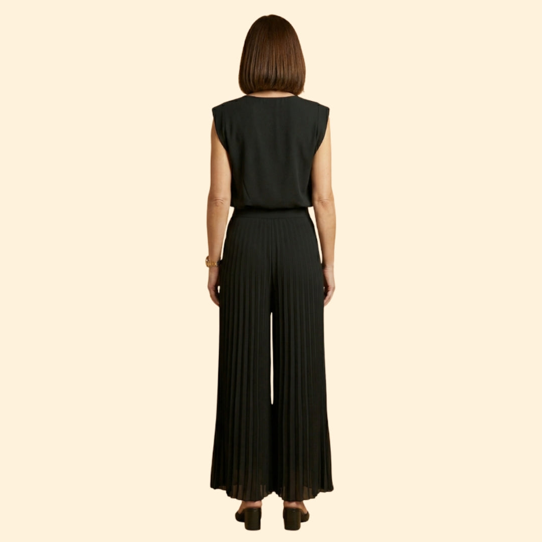Women’s Pant Set with Padded Shoulder Top