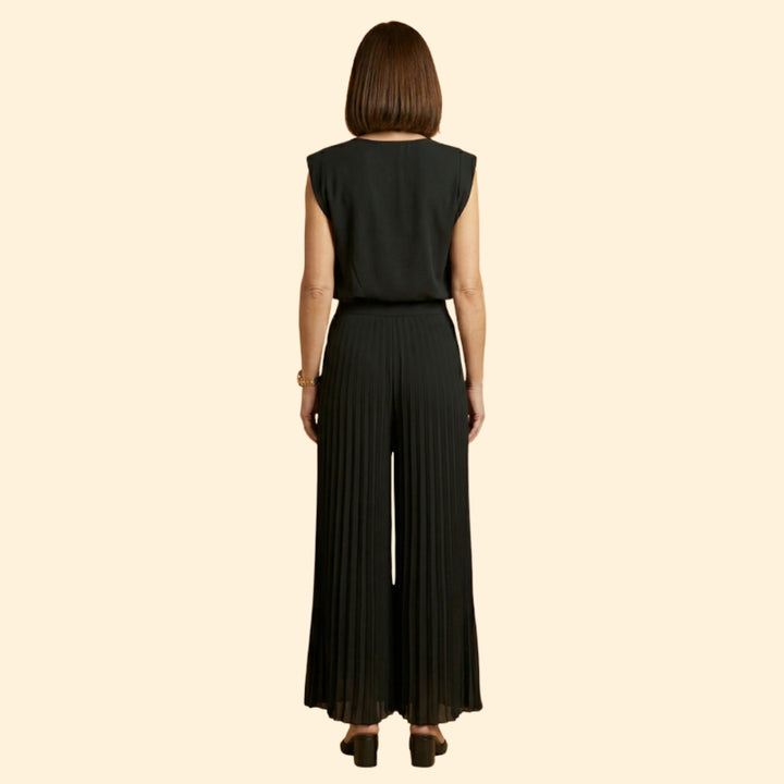 Women’s Pant Set with Padded Shoulder Top