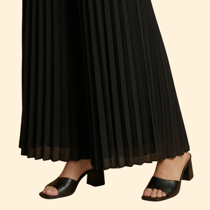 Women’s Pant Set with Padded Shoulder Top