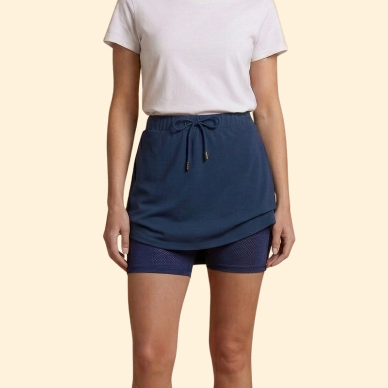 Women’s Plain Skirt with Adjustable Drawstring