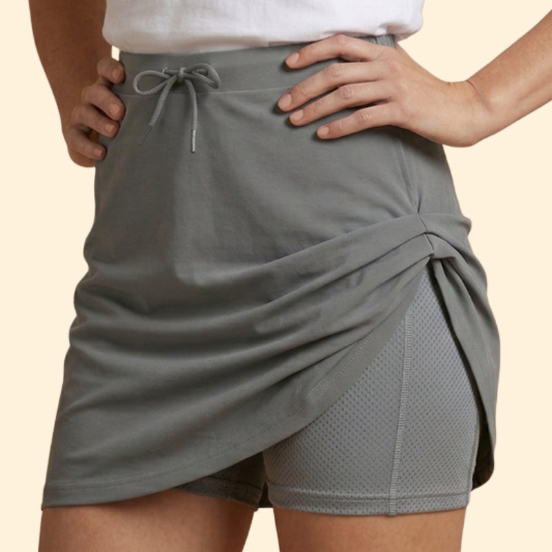Women’s Plain Skirt with Adjustable Drawstring