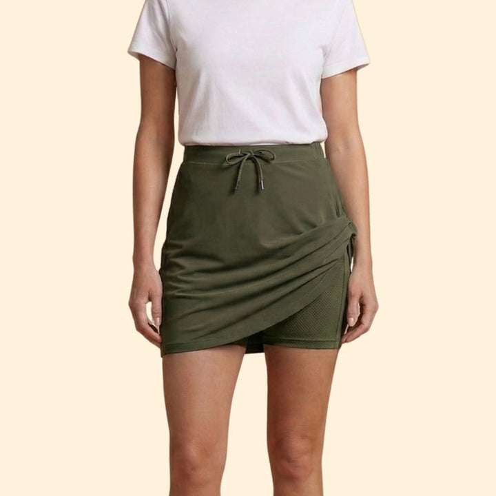 Women’s Plain Skirt with Adjustable Drawstring