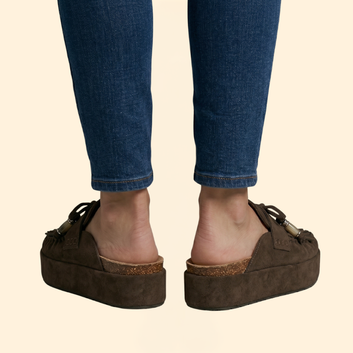 Women’s Platform Mules with Tassels