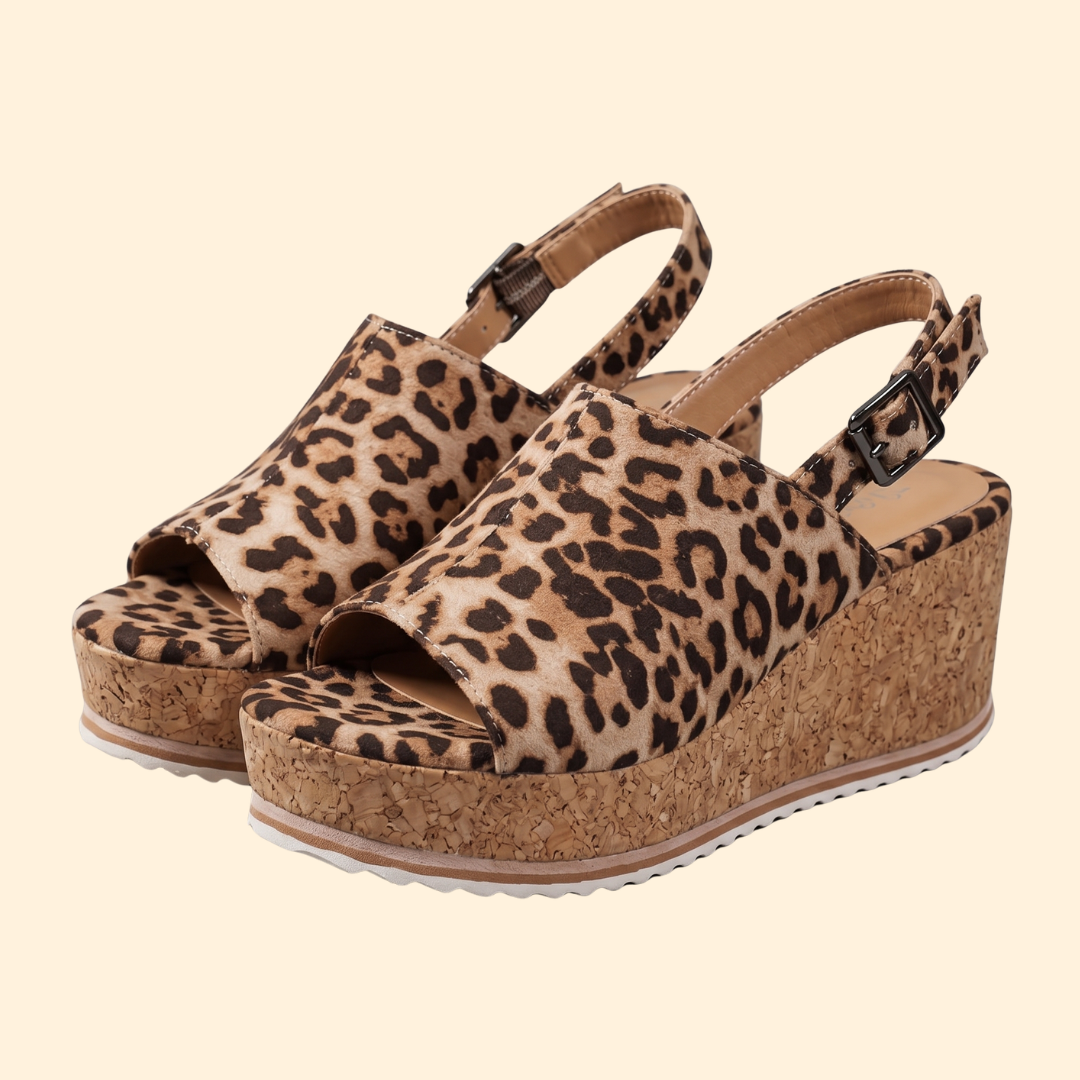 Women's Platform Sandals with Buckle