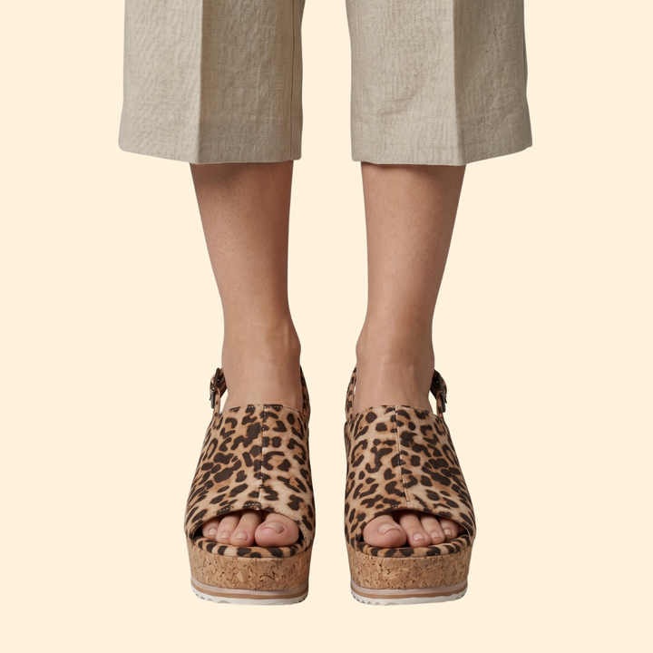 Women's Platform Sandals with Buckle