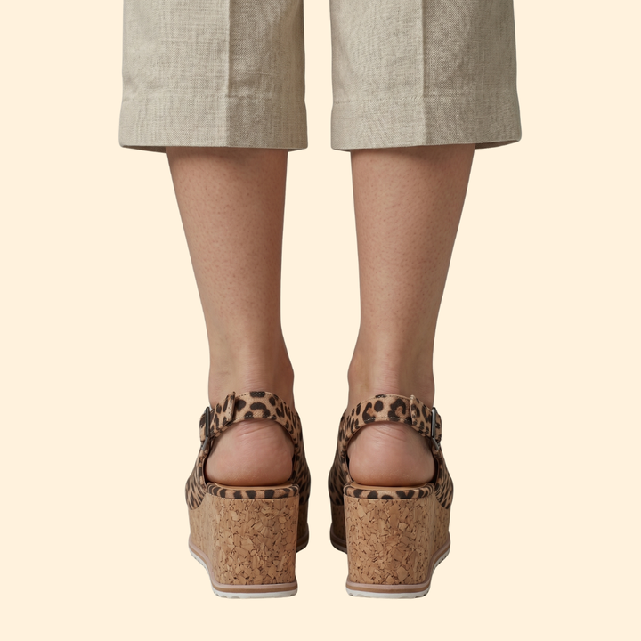 Women's Platform Sandals with Buckle