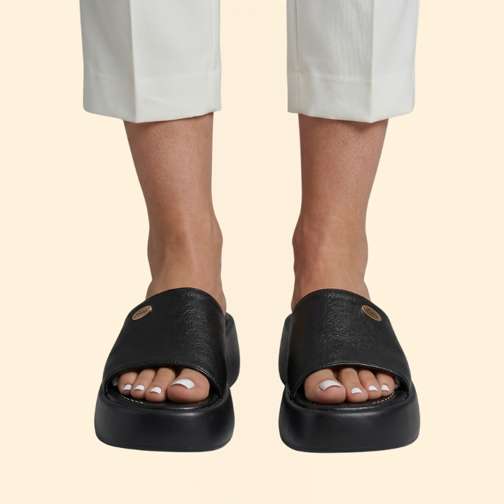 Women's Platform Slippers with Open-Toe