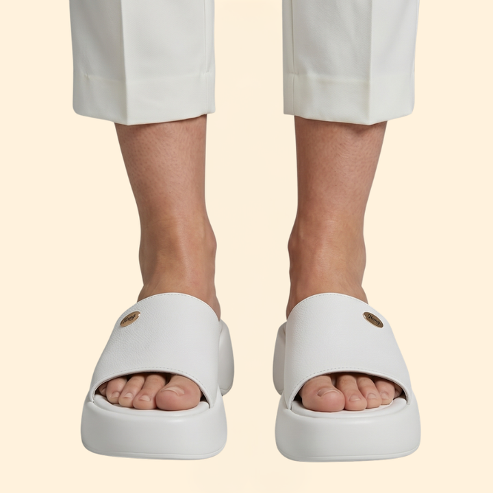 Women's Platform Slippers with Open-Toe