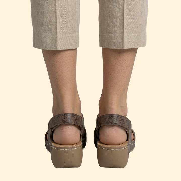 Women's Wedge Platform Sandals with Cushioned Insole