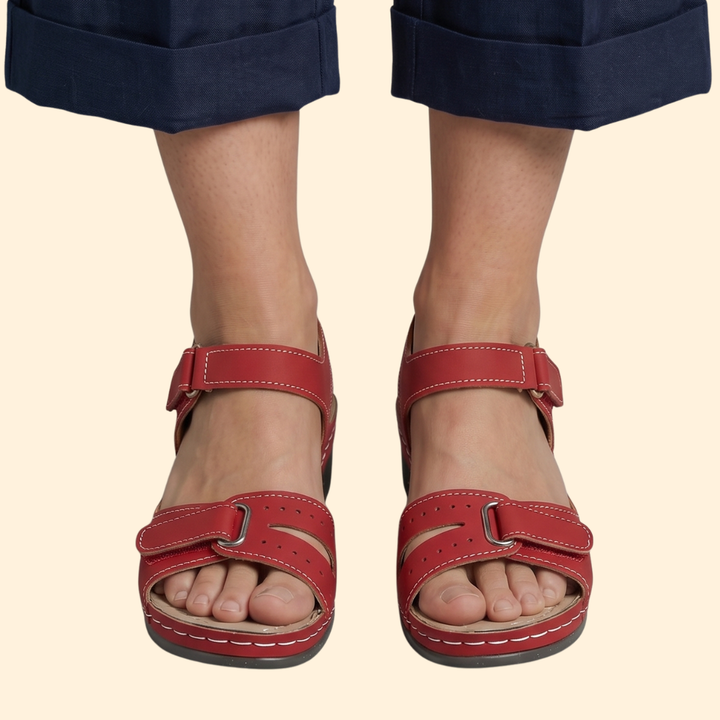 Women's Platform Wedge Sandals with Cushioned Footbed