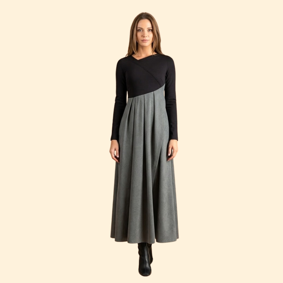 Women's Pleated A-Line Dress
