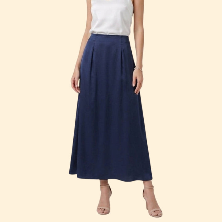 Women’s Pleated Maxi Skirt with High Waist