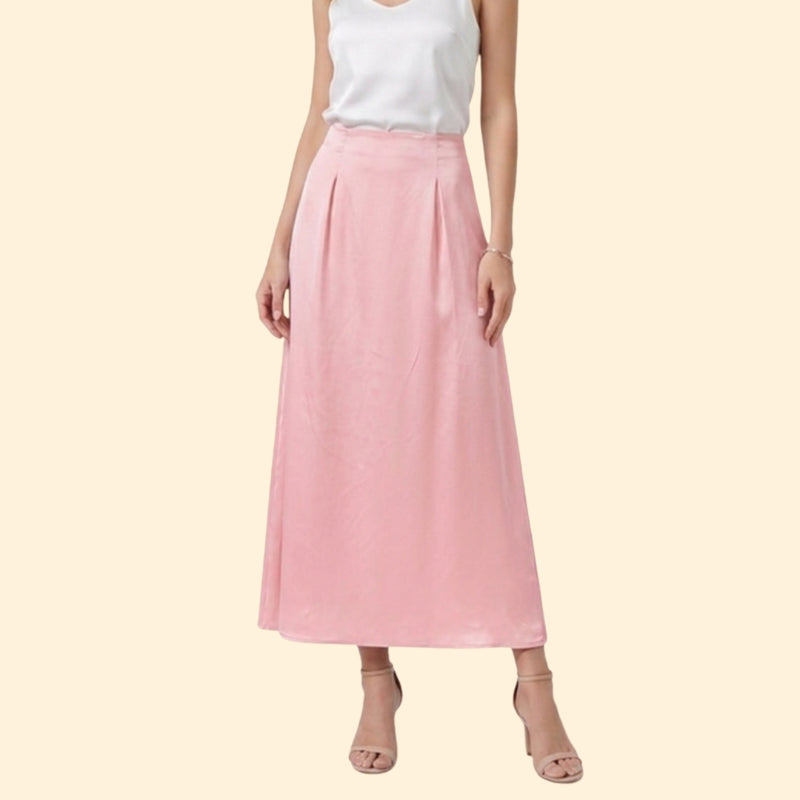 Women’s Pleated Maxi Skirt with High Waist