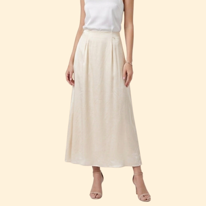 Women’s Pleated Maxi Skirt with High Waist